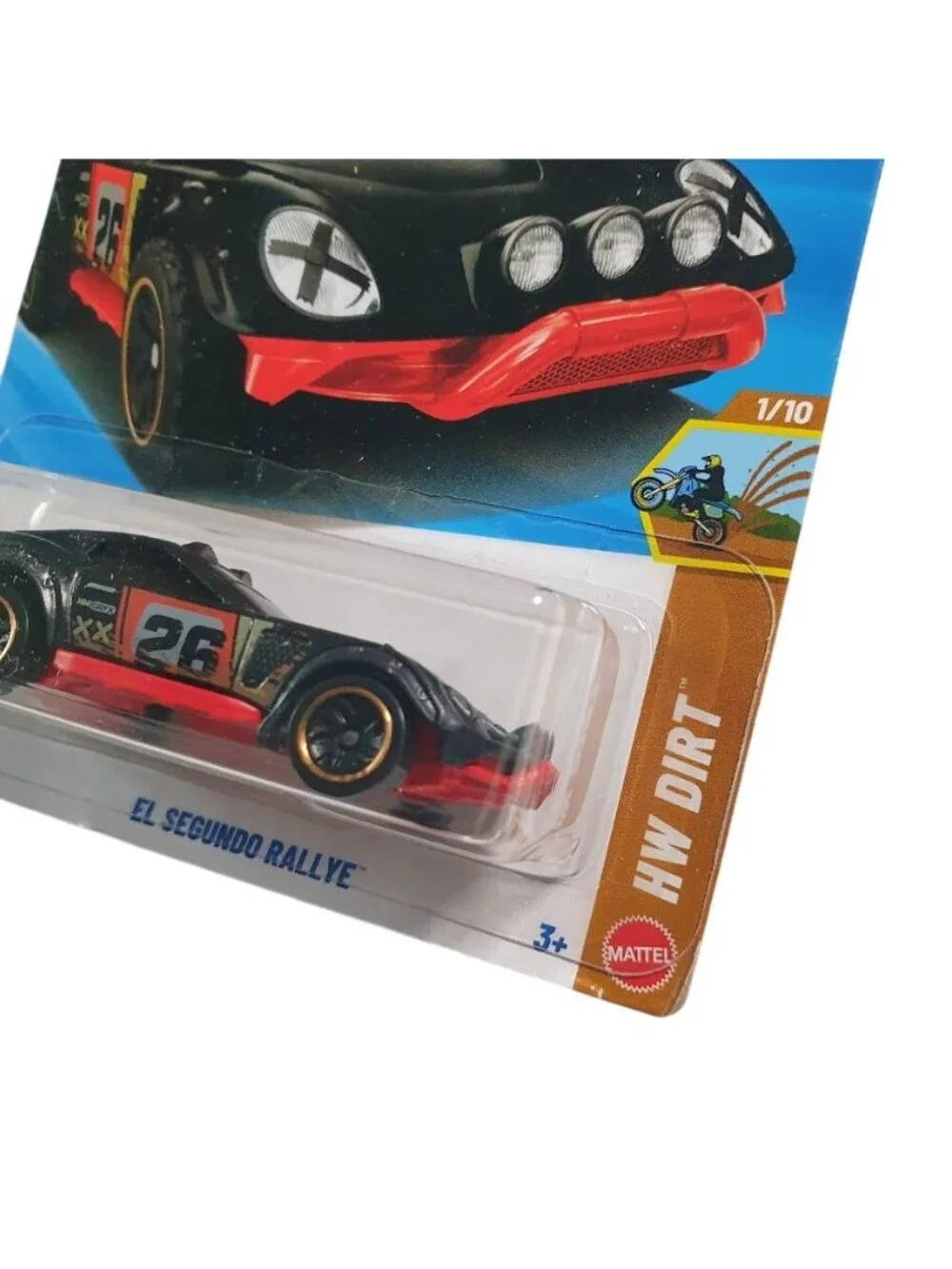 Hot Wheels HW Dirt El Segundo Rallye Black Red Rally Car Toy Race 145/250 Mattel